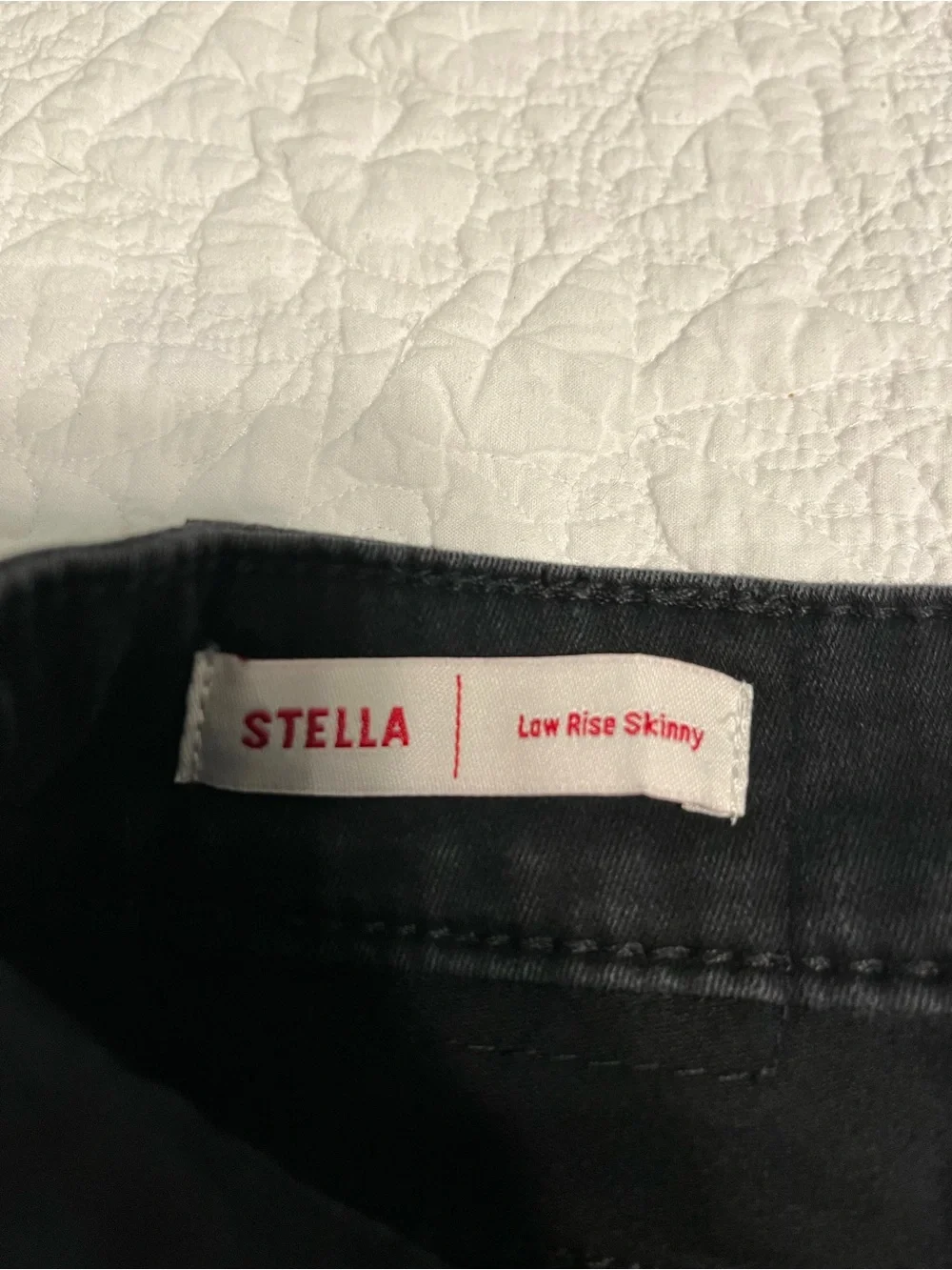 True Religion Men's Black Denim Jeans with Signature Label